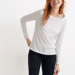 Madewell Burgundy Northside Vintage Long-Sleeve Tee Size Small